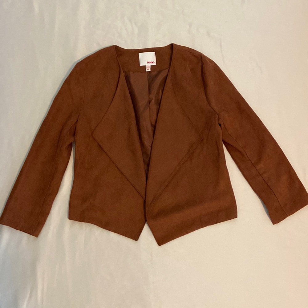 Light weight faux suede jacket